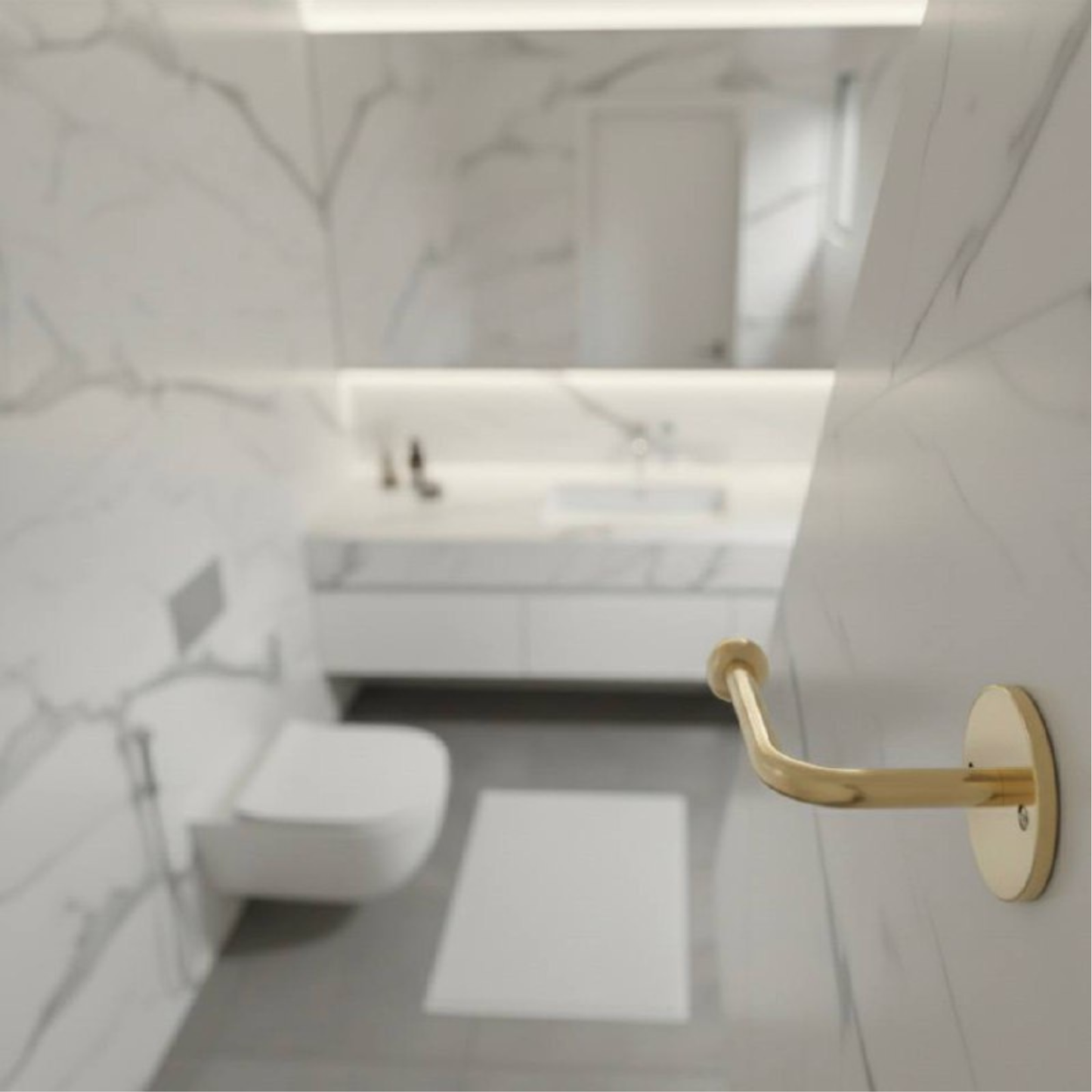 Unlacquered Brass Toilet Roll Holder - Solid Brass Wall Mount Toilet Paper Holder