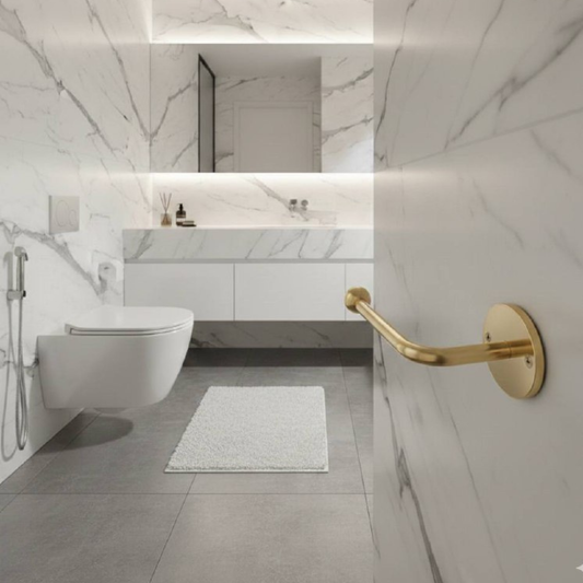 Unlacquered Brass Toilet Roll Holder - Solid Brass Wall Mount Toilet Paper Holder