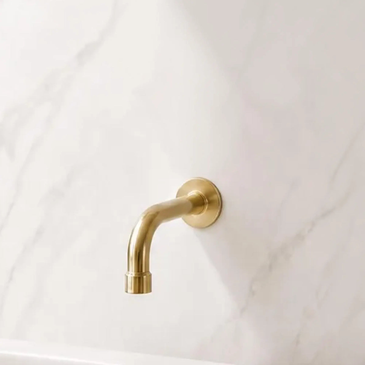 unlacquered brass tub spout