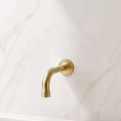 unlacquered brass tub spout