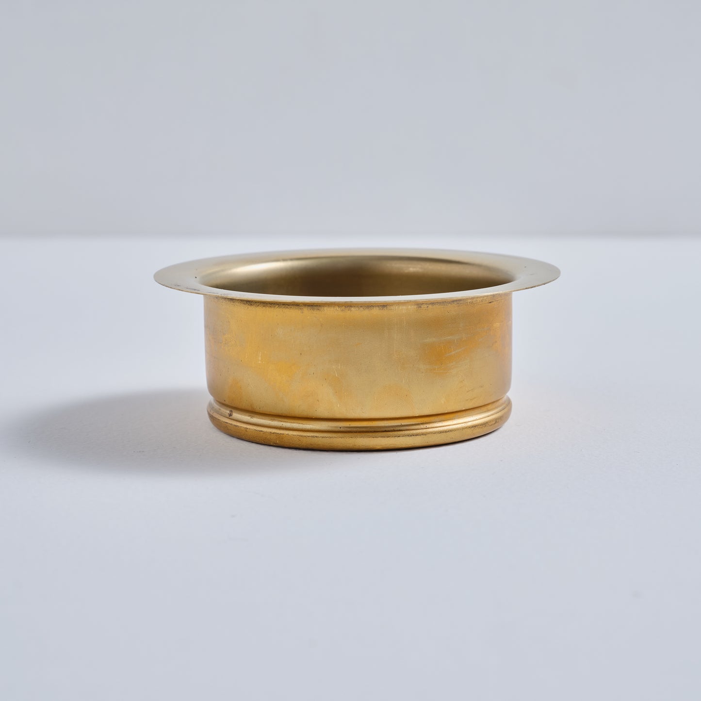 Side profile of a durable solid brass sink flange designed for premium kitchen drains.